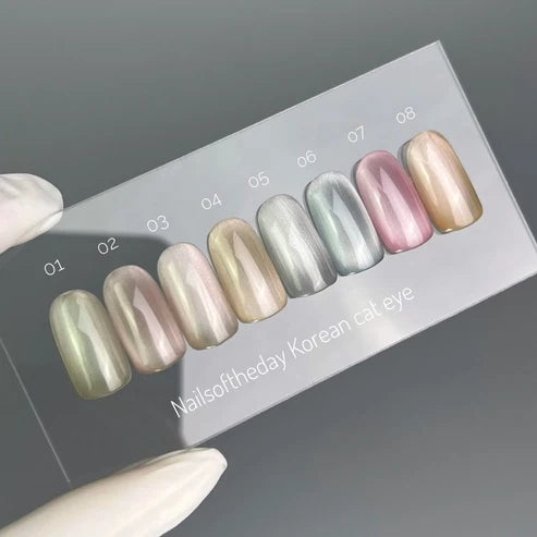 NAILSOFTHEDAY Korean Cat Eye 08 – warmbeiger Gellack Cat Eye, 10 ml