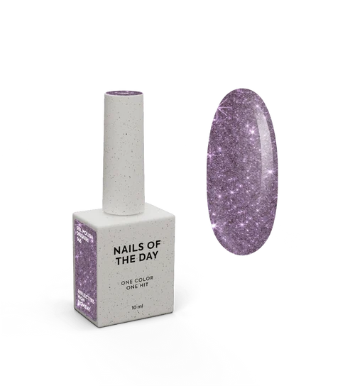 NAILSOFTHENIGHT Daiquiri Gellack – lila reflektierender Gellack für Nägel, 10 ml