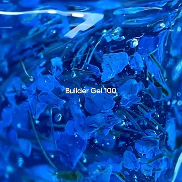 NAILSOFTHEDAY Builder Gel 100 — hellblaues Aufbaugel mit Trockenblumen, 15 ml