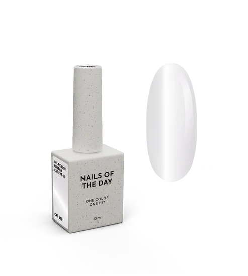 NAILSOFTHEDAY Korean Cat Eye 01 – hellolivgrüner Gel-Lack Cat Eye, 10 ml