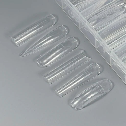 NAILSOFTHEDAY Dual Form Pro Mix 6 (Typ 11) - Set mit 6 verschiedenen Dual-Form-Typen, jeweils in 12 Größen, insgesamt 144 Stück.