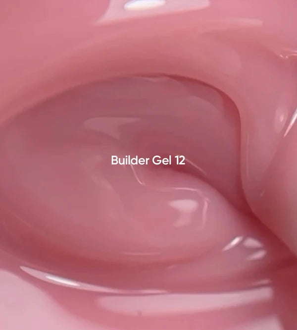 NAILSOFTHEDAY Builder Gel 12 — nude-rosafarbener Gel für Nagelverlängerungen, 15 ml