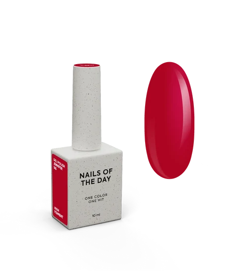 NAILSOFTHEDAY Let&Special Jennifer 145 – dunkelroter Gel-Nagellack für eine Schicht, 10 ml