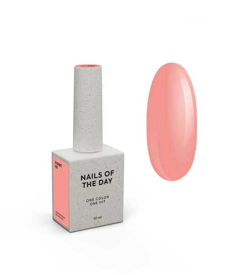 NAILSOFTHEDAY Gel Polish Sorbet 183 — zart pfirsichfarbener Gel-Lack, deckend in einer Schicht, 10 ml.