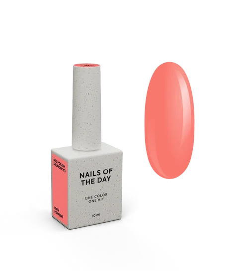 NAILSOFTHEDAY Let`s Special Salmon 193 – spezieller Lachs-Gel-Nagellack, überlappend in einer Schicht, 10 ml