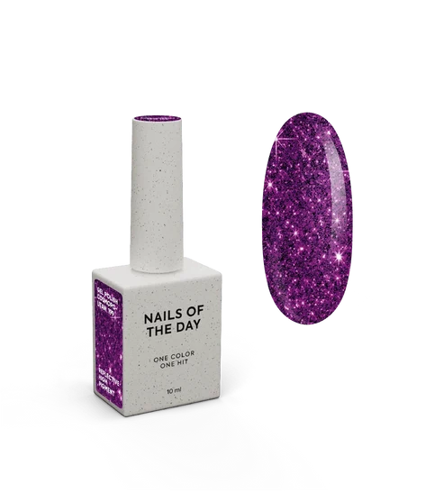 NAILSOFTHENIGHT Cosmopolitan Gel-Nagellack – dunkelrosa reflektierender Gel-Nagellack, 10 ml