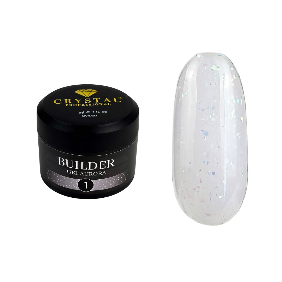 Builder Gel Aurora Nr.1 Crystal Professional HEMA & TPO Free