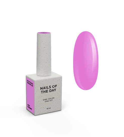 NAILSOFTHEDAY Let`s Special Sakura  201 – spezieller Gel-Nagellack in Lila-Pastell-/Blasslila in einer Schicht, 10 ml