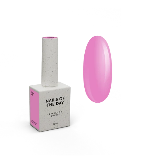 NAILSOFTHEDAY Gel Polish Tulip 203 — kühler rosafarbener Gel-Lack, deckend in einer Schicht, 10 ml.