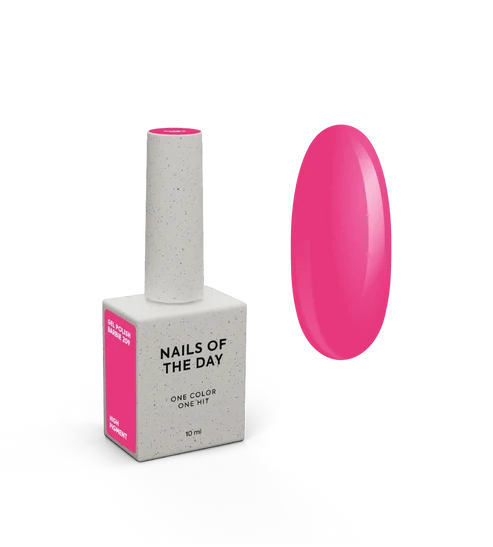 NAILSOFTHEDAY Le`s Special Barbie 209 – ein spezieller neonpinker Gellack, der in einer Schicht überlappt, 10 ml
