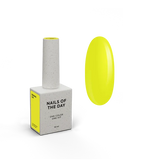 NAILSOFTHEDAY Gel Polish Banana-228 — neon-gelber UV-Gel-Lack mit vollständiger Deckkraft in nur einer Schicht, 10 ml