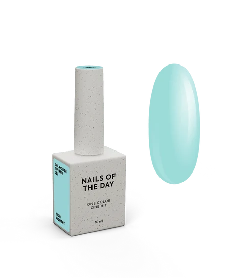 NailSoptheday Let`s Special Tiffany 257 – weicher türkisfarbener Gel-Nagellack für eine Schicht, 10 ml