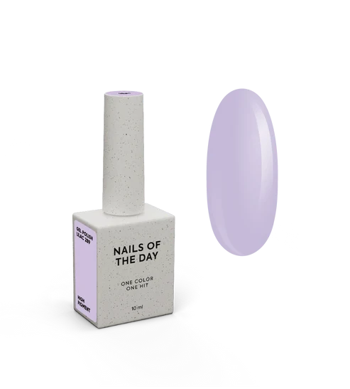 NAILSOFTHEDAY Let`s Special Lilac 289 – spezieller Gel-Nagellack in Flieder/Flieder, überlappend in einer Schicht, 10 ml