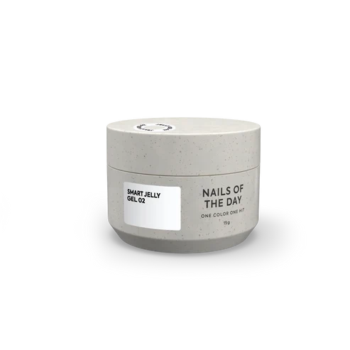 NAILSOFTHEDAY Smart Jelly Gel 02 – weißes Aufbaugelgel für Nägel, 15 g