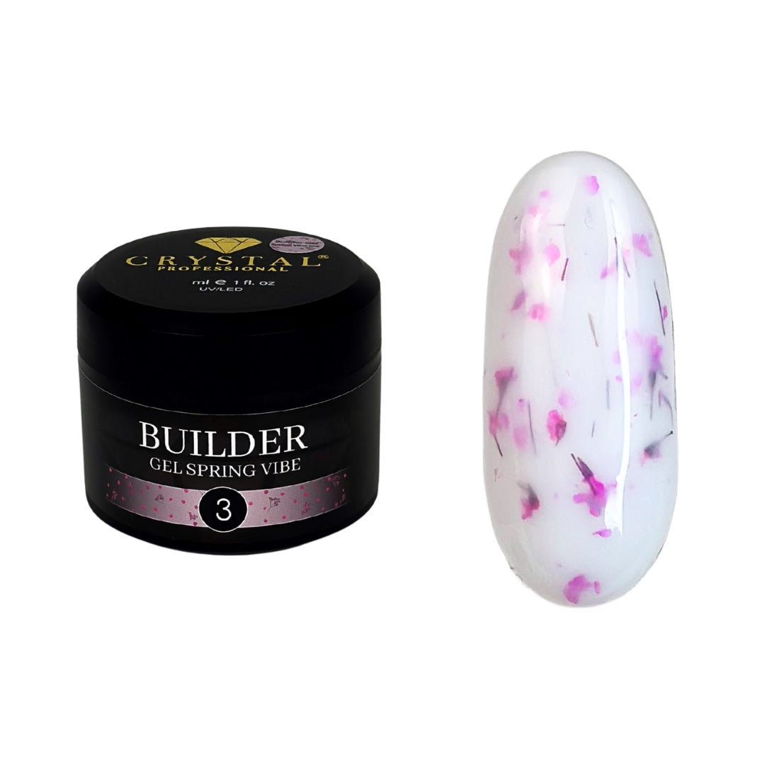 Builder Gel Spring Vibe №3 Crystal Professional HEMA & TPO Free
