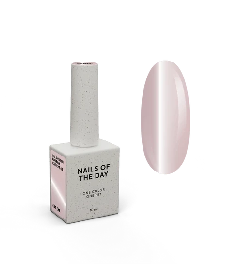 NAILSOFTHEDAY Korean Cat Eye 03 – zartrosa Nude-Gellack Cat Eye, 10 ml