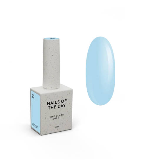 NAILSOFTHEDAY Gel Polish Iris 303 — himmelblauer Gel-Lack, deckend in einer Schicht, 10 ml.