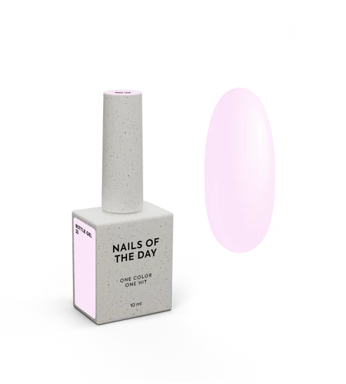 NAILSOFTHEDAY Bottle Gel 33 – zartrosa, ultrastarkes Gel zur Nagelverstärkung, 10 ml