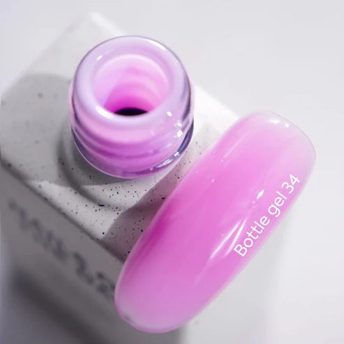 NAILSOFTHEDAY Bottle Gel 34 – zartrosa, ultrastarkes Gel zur Nagelverstärkung, 10 ml
