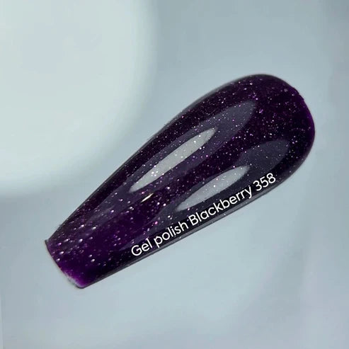NAILSOFTHENIGHT Blackberry-Gellack – lila reflektierender Gellack für Nägel, 10 ml