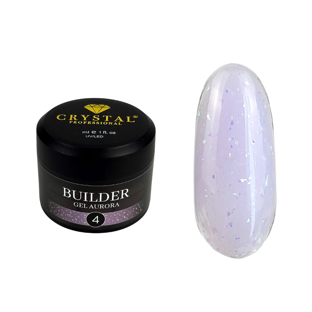 Builder Gel Aurora Nr.4 Crystal Professional HEMA & TPO Free
