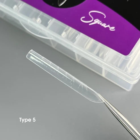 NAILSOFTHEDAY Dual Form Square (Typ 5) – oberes Formquadrat für Nägel, 120 Stück