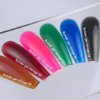NAILSOFTHEDAY Builder gel 50 Vitrage — roter Glas-Builder-Gel für Nagelverlängerungen, 15 ml