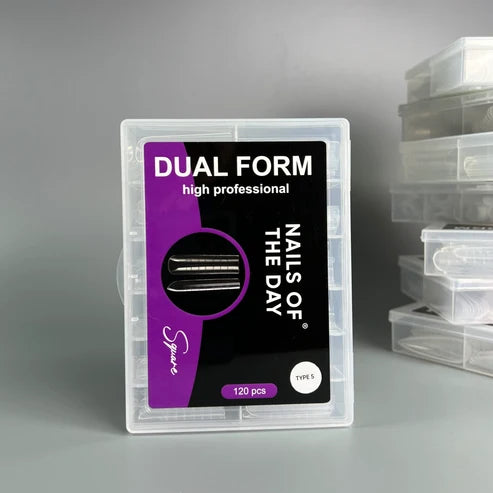 NAILSOFTHEDAY Dual Form Square (Typ 5) – oberes Formquadrat für Nägel, 120 Stück