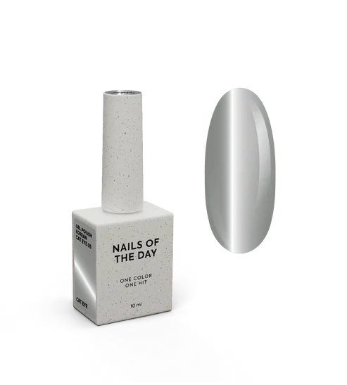 NAILSOFTHEDAY Korean Cat Eye 05 – grauer Cat-Eye-Gellack, 10 ml