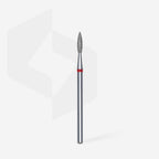 Diamant-Nagelbohrer spitze Flamme rot EXPERTENkopfdurchmesser 2,1 mm / Arbeitsteil 8 mm