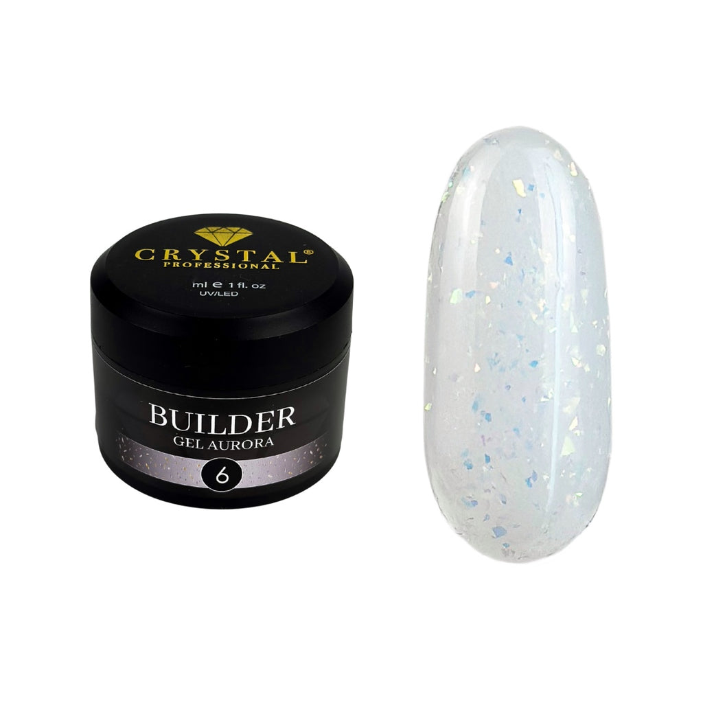 Builder Gel Aurora Nr.6 Crystal Professional HEMA & TPO Free