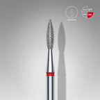 Diamant-Nagelbohrer spitze Flamme rot EXPERTENkopfdurchmesser 2,1 mm / Arbeitsteil 8 mm