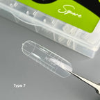 NAILSOFTHEDAY Dual Form Square (Typ 7) – obere quadratische Form für mittlere Verlängerungslänge, geeignet für nach unten wachsende Nägel, 120 Stück