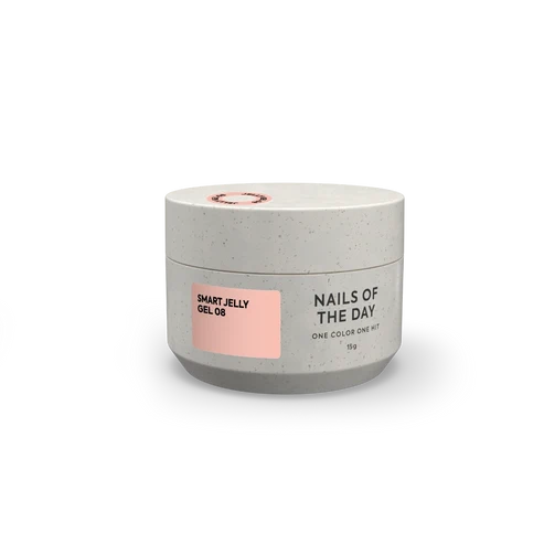 NAILSOFTHEDAY Smart Jelly Gel 08 – Nude/Karamell Aufbaugel für Nägel, 15 g