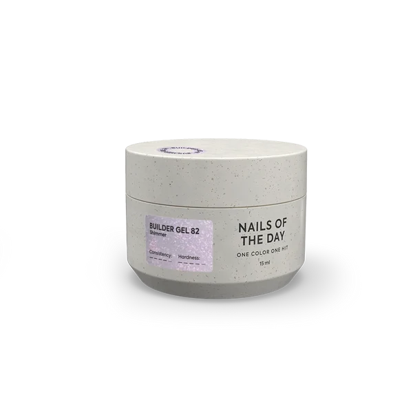 NAILSOFTHEDAY Builder Gel 82 — rosafarbenes Aufbaugel mit Schimmer, 15 ml