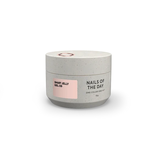 NAILSOFTHEDAY Smart Jelly Gel 09 – milchbeiges Aufbau-Gel-Gelee für Nägel, 15 g
