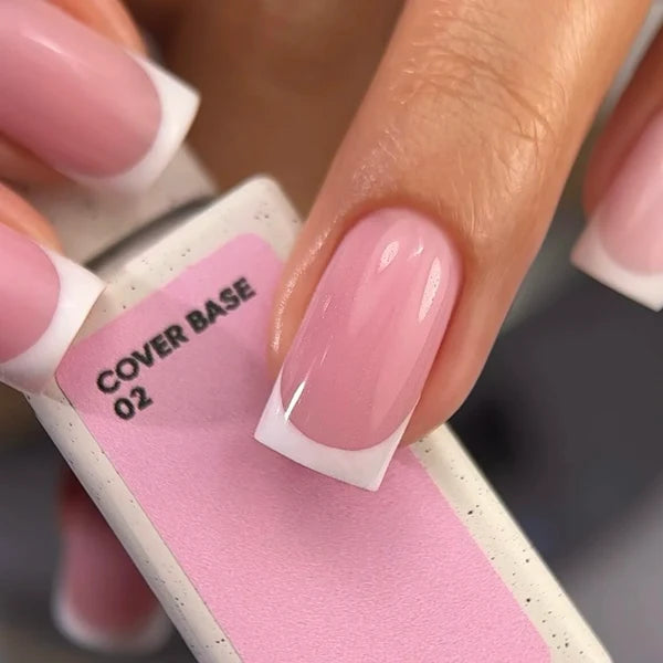 Nailsoftheday Cover Base NEW Formula 02 – Pink-Nude-Camouflage-Basislack für Nägel, 10 ml