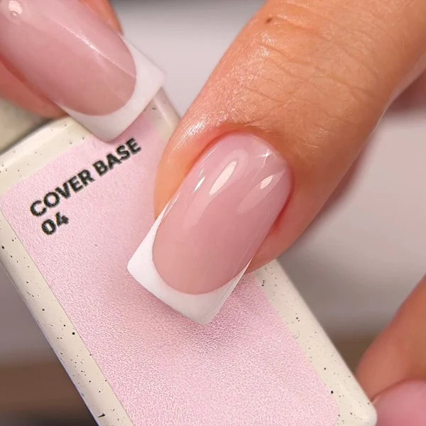 Nailsoftheday Cover Base NEW Formula 04 – durchscheinender puderrosa Unterlack für Nägel, 10 ml