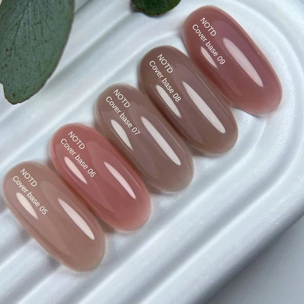 Nailsoftheday Cover Base NEW Formula 08 – tarnende Basisabdeckung für Nägel in der Farbe Cappuccino, 10 ml