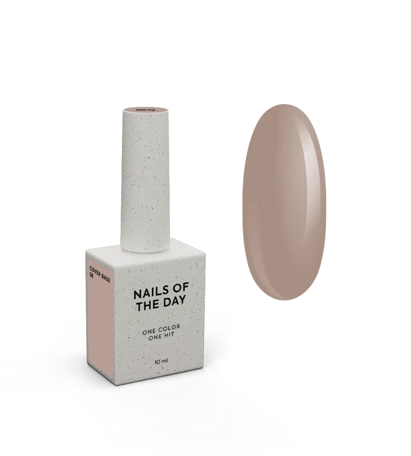 Nailsoftheday Cover Base NEW Formula 08 – tarnende Basisabdeckung für Nägel in der Farbe Cappuccino, 10 ml