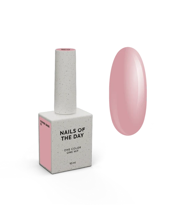 Nailsoftheday Cover Base NEU Formula 13 – Pink-Nude-Camouflage-Basislack für Nägel, 10 ml