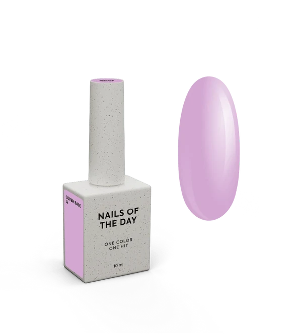 Nailsoftheday Cover Base NEUE Formel 14 – lilafarbener Camouflage-Basislack für Nägel, 10 ml