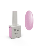 Nailsoftheday Cover Base NEW Formula 27 – Rosa mit silbernem Schimmer, hat einen tieferen rosa kühlen Farbton, Camouflage-Basislack für Nägel, 10 ml