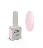 Nailsoftheday Cover Base NEW Formula 28 – durchscheinendes Puderrosa mit silbernem Schimmer, Camouflage-Basislack für Nägel, 10 ml