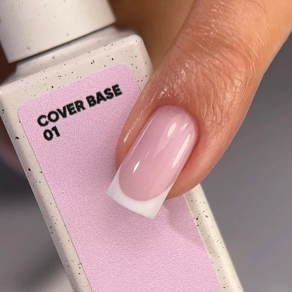 Nailsoftheday Cover Base NEW Formula 01 – hellrosa Camouflage-Basislack für Nägel, 10 ml