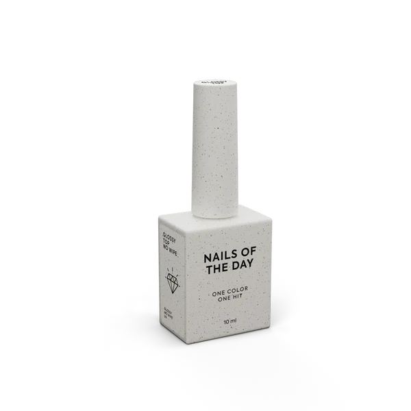 NAILSOFTHEDAY Glossy Top No Wipe – glänzender No-Wipe-Top mit UV-Filtern, 10 ml