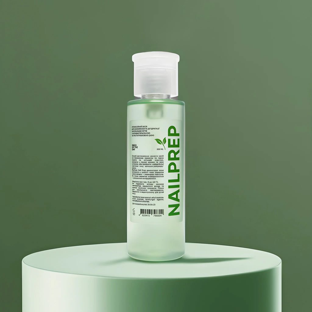 NAILSOFTHEDAY Nail Prep – ein professionelles Produkt zum Entfetten und Austrocknen natürlicher Nägel mit antibakterieller und antimykotischer Wirkung, 200 ml