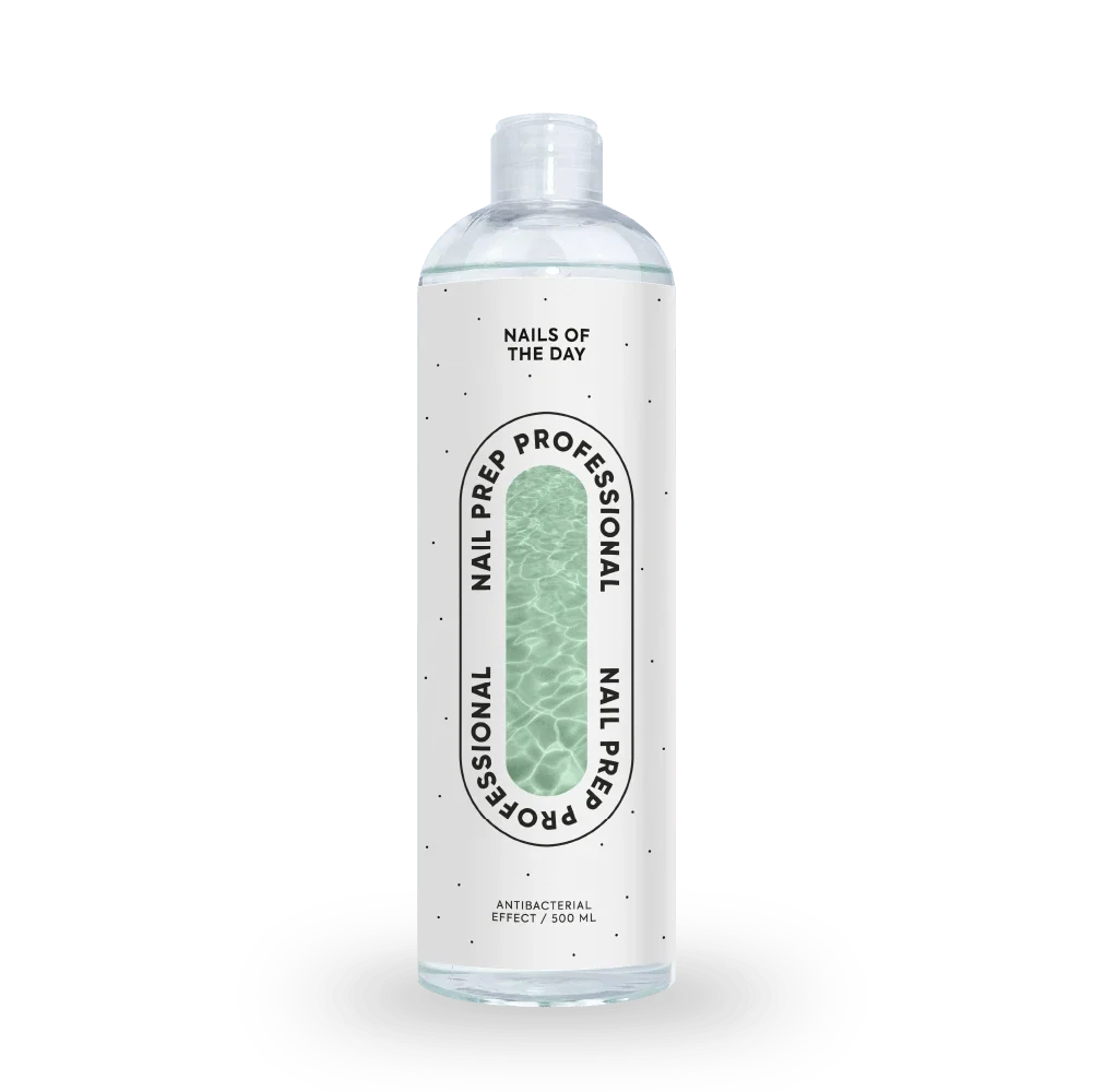 NAILSOFTHEDAY Nail Prep — professionelles Produkt zum Entfetten und Dehydrieren natürlicher Nägel mit antibakterieller und antimykotischer Wirkung, 500 ml.