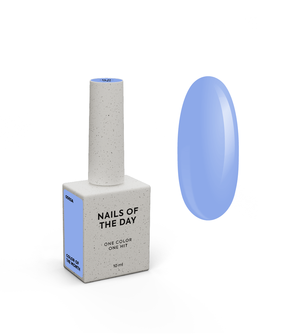 NAILSOFTHEDAY Farbe des Monats Juli 2026 – Odesa Himmelblau, deckend in einer Schicht, 10 ml