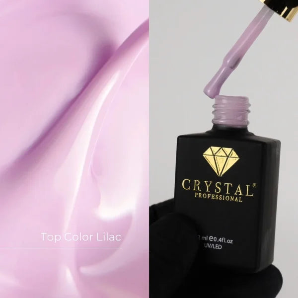 Top LilacCrystal Professional – camouflage hybrid UV/LED top coat, HEMA & TPO free